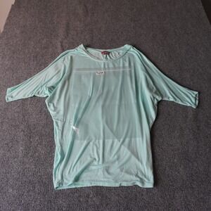 Juniper Lane Women's Top Size M Aqua Blue Dolman‎ Sleeve Lightweight